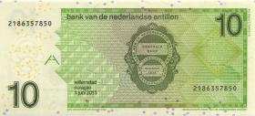 Niederl. Antillen / Netherlands Antilles P.28e 10 Gulden 2011 (1) 