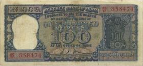 Indien / India P.062b 100 Rupien (1962-67) (3) 
