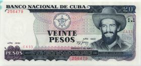 Kuba / Cuba P.110a 20 Pesos 1991 (1-) 