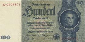 R.176c: 100 Reichsmark 1935 Liebig Kriegsdruck  (1) 