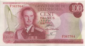 Luxemburg / Luxembourg P.56 100 Francs 1970 F (1) 