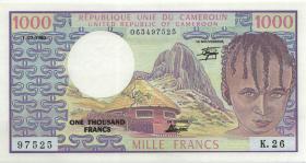 Kamerun / Cameroun P.16c 1000 Francs 1980 (1) 