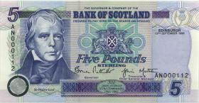 Schottland / Scotland P.119b 5 Pounds Sterling 1996 AN 000112 (1) 