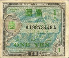 Japan P.066 1 Yen (1945) A (3) 