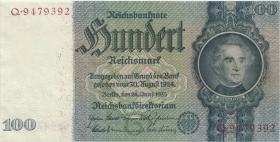 R.176F: 100 Reichsmark 1935 braune KN (1) G/Q 
