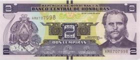 Honduras P.97d 2 Lempiras 2019 (1) 