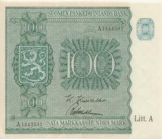 Finnland / Finland P.080 100 Markkaa 1945 (2+) 