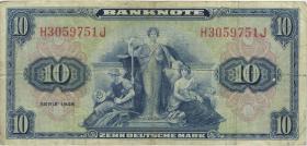 R.238 10 DM 1948 Bank Deutscher Länder (3-) H/J 