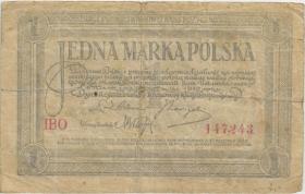 Polen / Poland P.019 1 Marka 1919 (4) 