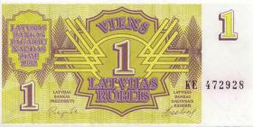 Lettland / Latvia P.35 1 Rubel 1992 (1) 