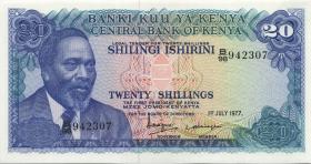 Kenia / Kenya P.13d 20 Shillings 1977 (1) 