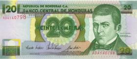 Honduras P.073a 20 Lempiras 25.2.1993 (1) 