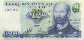Chile P.157b 10000 Pesos 1999 (3+) 