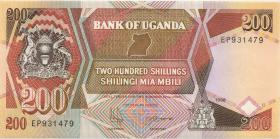 Uganda P.32b 200 Shillings 1998 (1) 