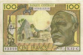Äquat.-Afrikan.-Staaten P.03c 100 Francs (1963) C Kongo (3-) 