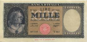 Italien / Italy P.088c 1000 Lire 1959 (1/1-) aus original Bündel 