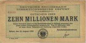 PS1204 Reichsbahn Erfurt 10 Millionenn Mark 1923 (4) 