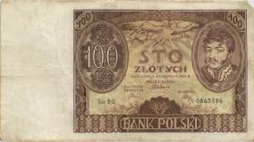Polen / Poland P.075a 100 Zlotych 1934 (3) 