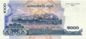 Kambodscha / Cambodia P.58b 1000 Riels 2007 (1) 