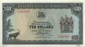 Rhodesien / Rhodesia P.41a 10 Dollars 2.1.1979 (1) 