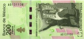 Mexiko / Mexico P.129a 200 Pesos 2008 Gedenkbanknote  (1) 