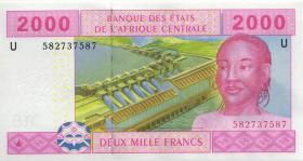 Zentral-Afrikanische-Staaten / Central African States P.208Ue 2000 Francs 2002 (2020) (1) 
