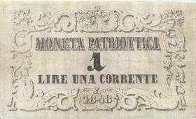 Italien / Italy Moneta Patriotica 1 Lire 1848 (2) 