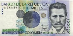 Kolumbien / Colombia P.454m 20.000 Pesos 20.11.2006 (1) 