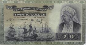 Niederlande / Netherlands P.054 20 Gulden 1940 (3) 