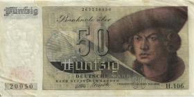 R.254 50 DM 1948 Bank Deutscher Länder (3) H.106 