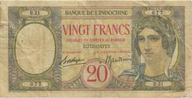Djibouti P.07A 20 Francs (1936) (3) 
