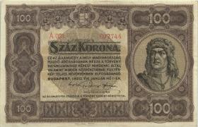 Ungarn / Hungary P.063 100 Kronen 1920 (1) 