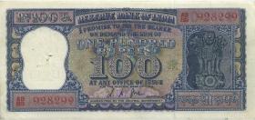 Indien / India P.062b 100 Rupien (1962-67) (2) 