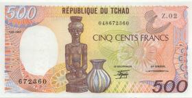 Tschad / Chad P.09b 500 Francs 1987 (1) 