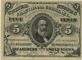 USA / United States P.107a 5 Cents 1863 (2) 