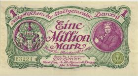 R.802a: Danzig 1 Million Mark 1923 (2+) 