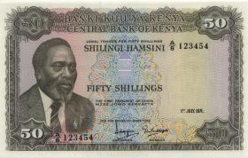 Kenia / Kenya P.09b 50 Shillings 1971 (1) 