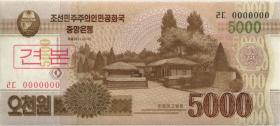 Nordkorea / North Korea P.67s 5000 Won 2013 Specimen (1) 