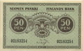 Finnland / Finland P.034 50 Pennia 1918 (1) 