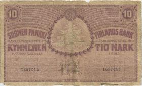 Finnland / Finland P.037 10 Markkaa 1918 (5) 