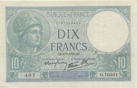 Frankreich / France P.073d 10 Francs 1930 (1) 