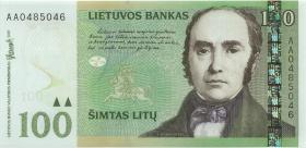 Litauen / Lithuania P.70 100 Litu 2007 Serie AA (1) 