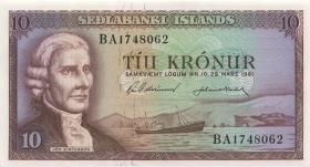Island / Iceland P.42 10 Kronen 1961 (1) U.1 