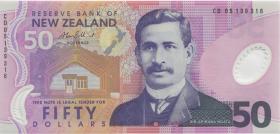 Neuseeland / New Zealand P.188b 50 Dollars (20)07 Polymer (1) CD 
