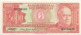 Paraguay P.208 5.000 Guaranies 1952 (1) U.2 