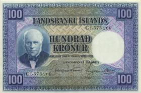 Island / Iceland P.35b 100 Kronen L. 1928 (2/1) 
