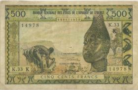West-Afr.Staaten/West African States P.702Kh 500 Francs (1959-1965) (4) 