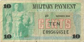 USA / United States P.M92 10 Cents (1970) (3-) 