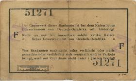 R.932c: Deutsch-Ostafrika 1 Rupie 1915 mit Überstempelung Z (3) 