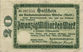 PS1327 Reichsbahn Münster 20 Milliarden Mark 1923 (3) 